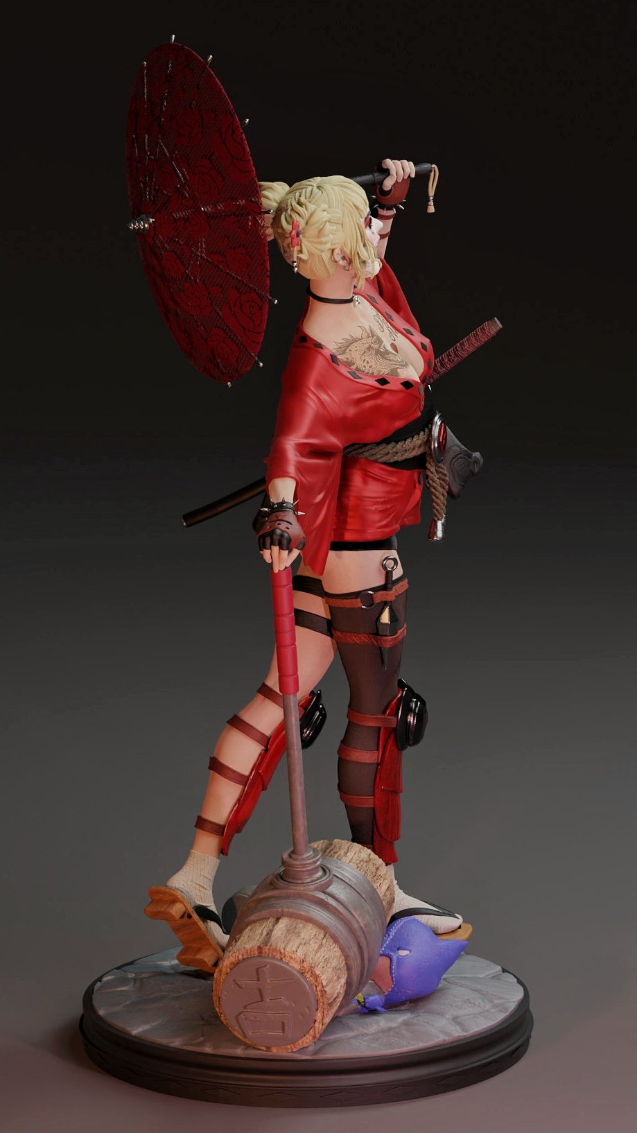 Harley Geisha Statue 3D-Printed Kit