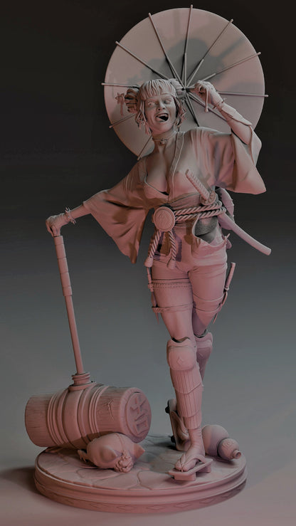 Harley Geisha Statue 3D-Printed Kit