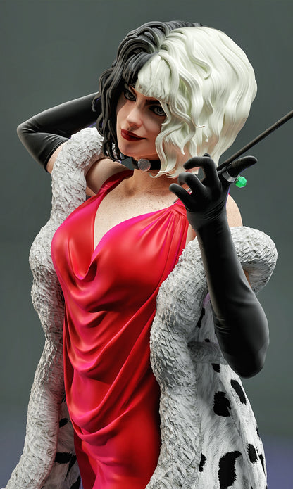 Cruella Statue 3D-Printed Kit