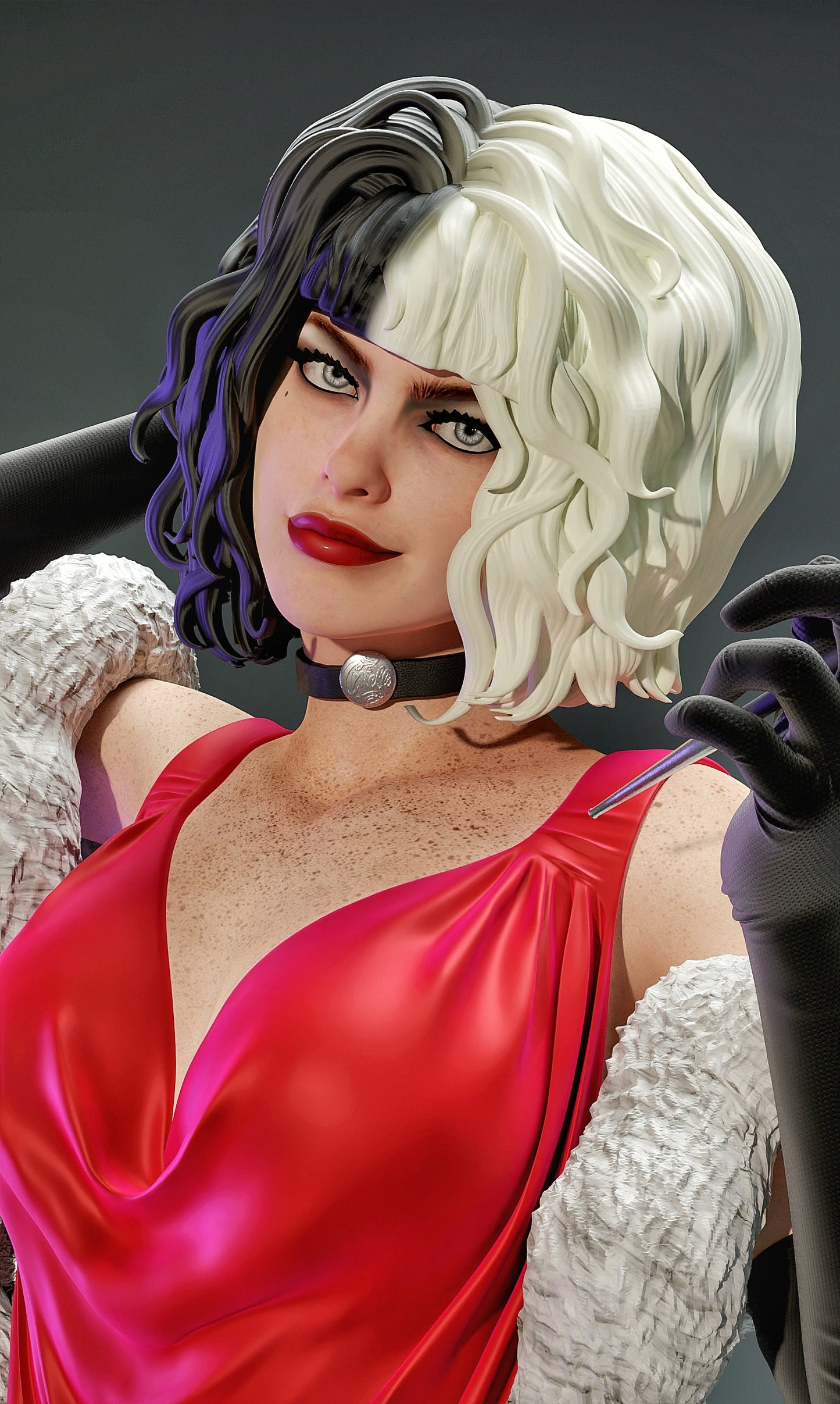 Cruella Statue 3D-Printed Kit