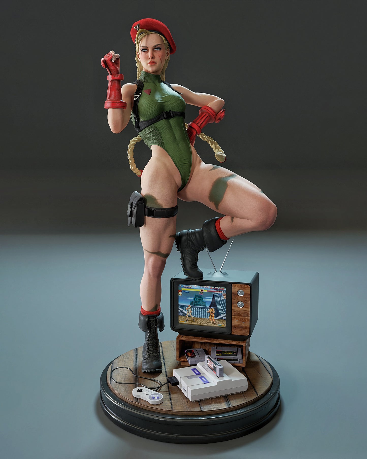 Cammy Statue 3D-Printed Kit