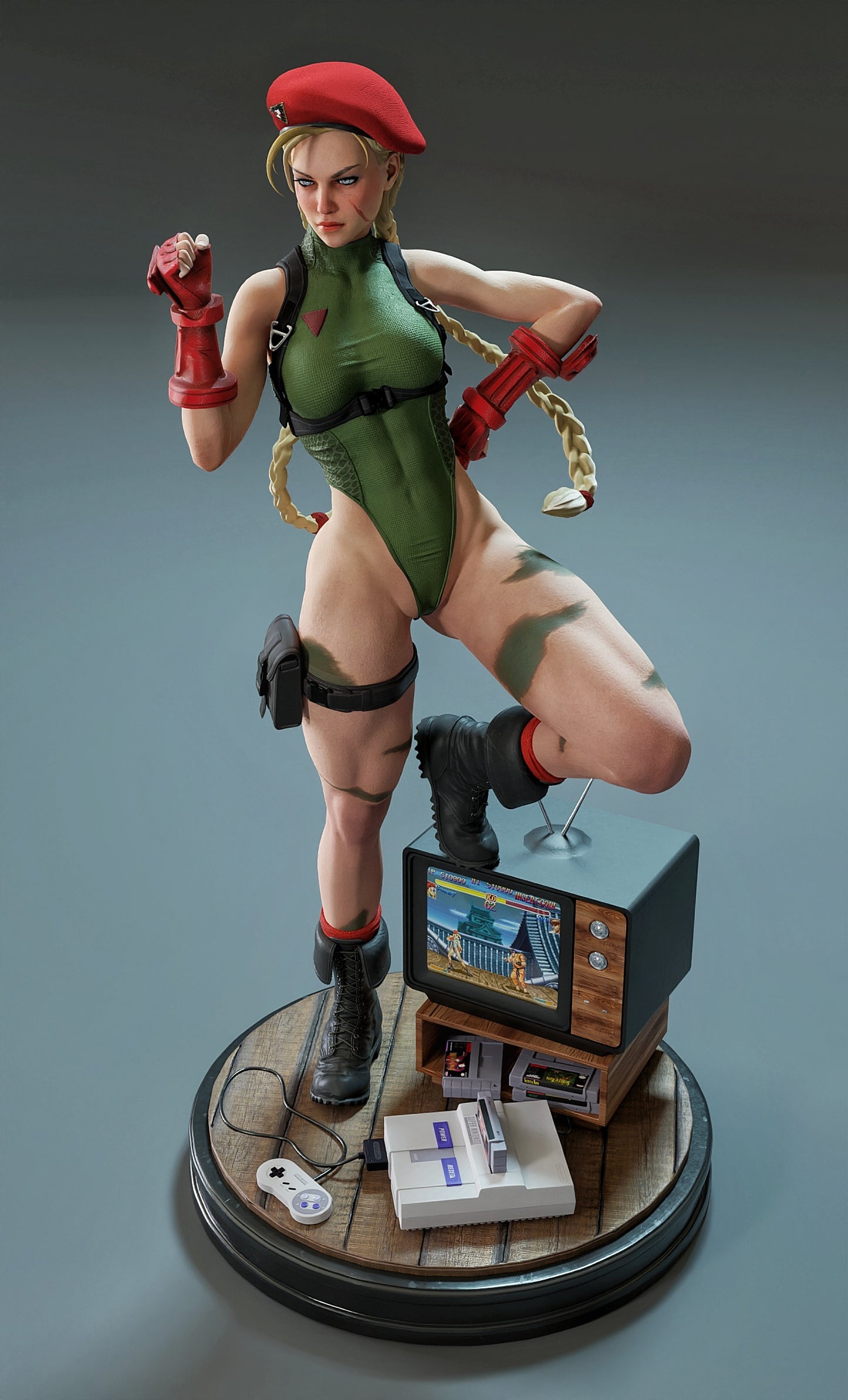 Cammy Statue 3D-Printed Kit