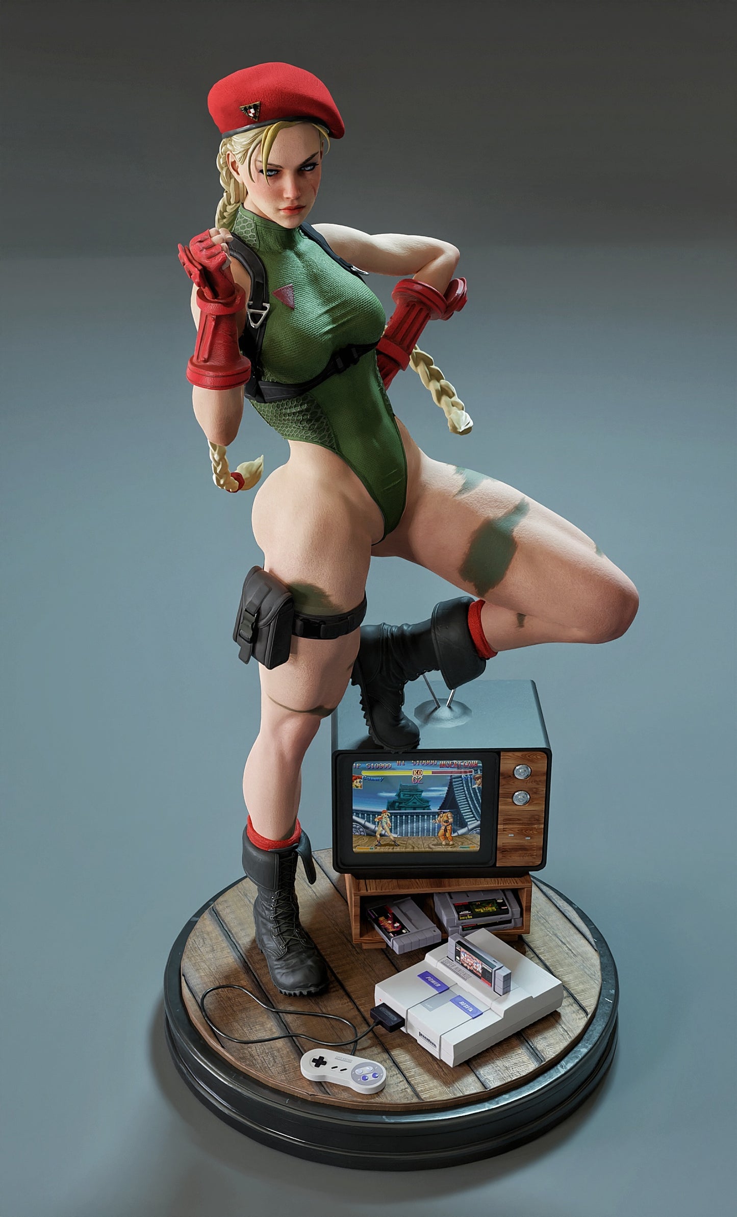 Cammy Statue 3D-Printed Kit