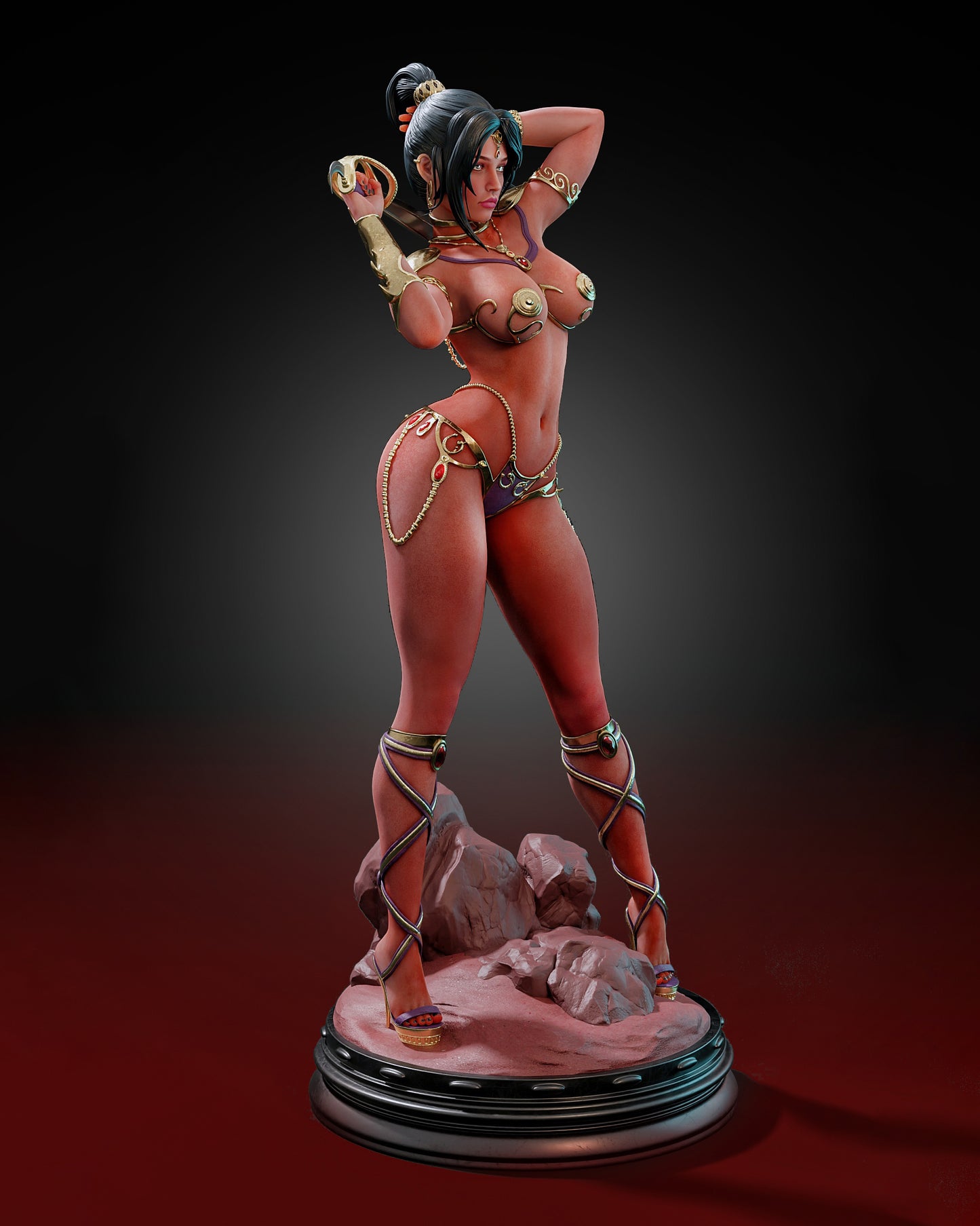 Dejah Thoris Statue 3D-Printed Kit