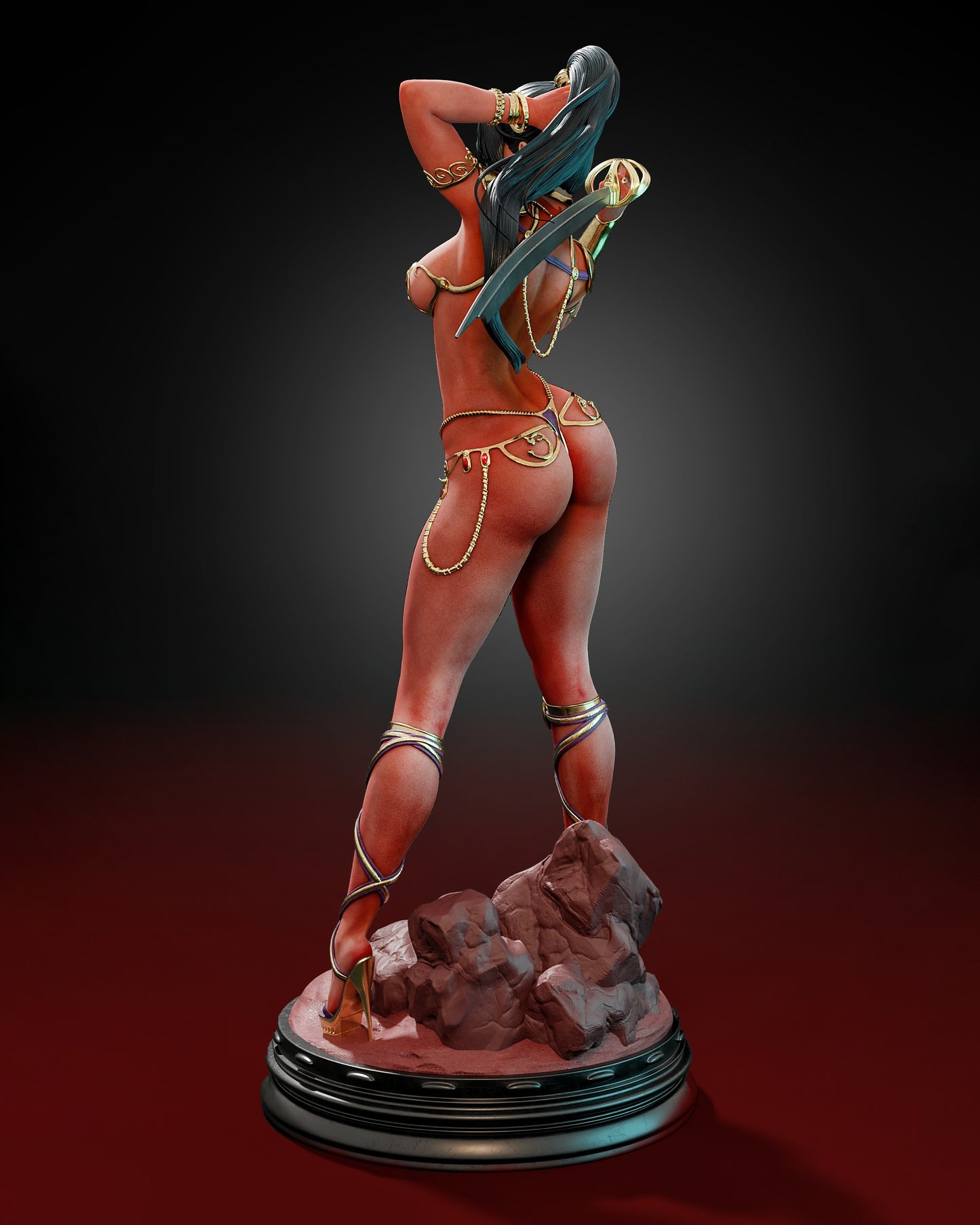 Dejah Thoris Statue 3D-Printed Kit