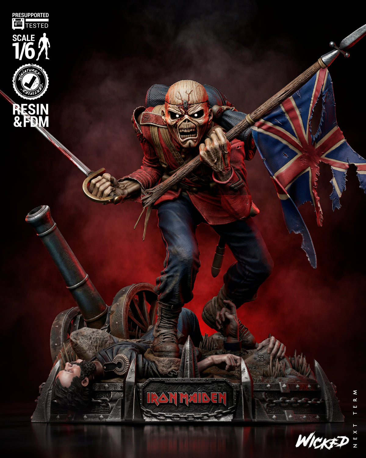 Eddie Statue 3D-Printed Kit