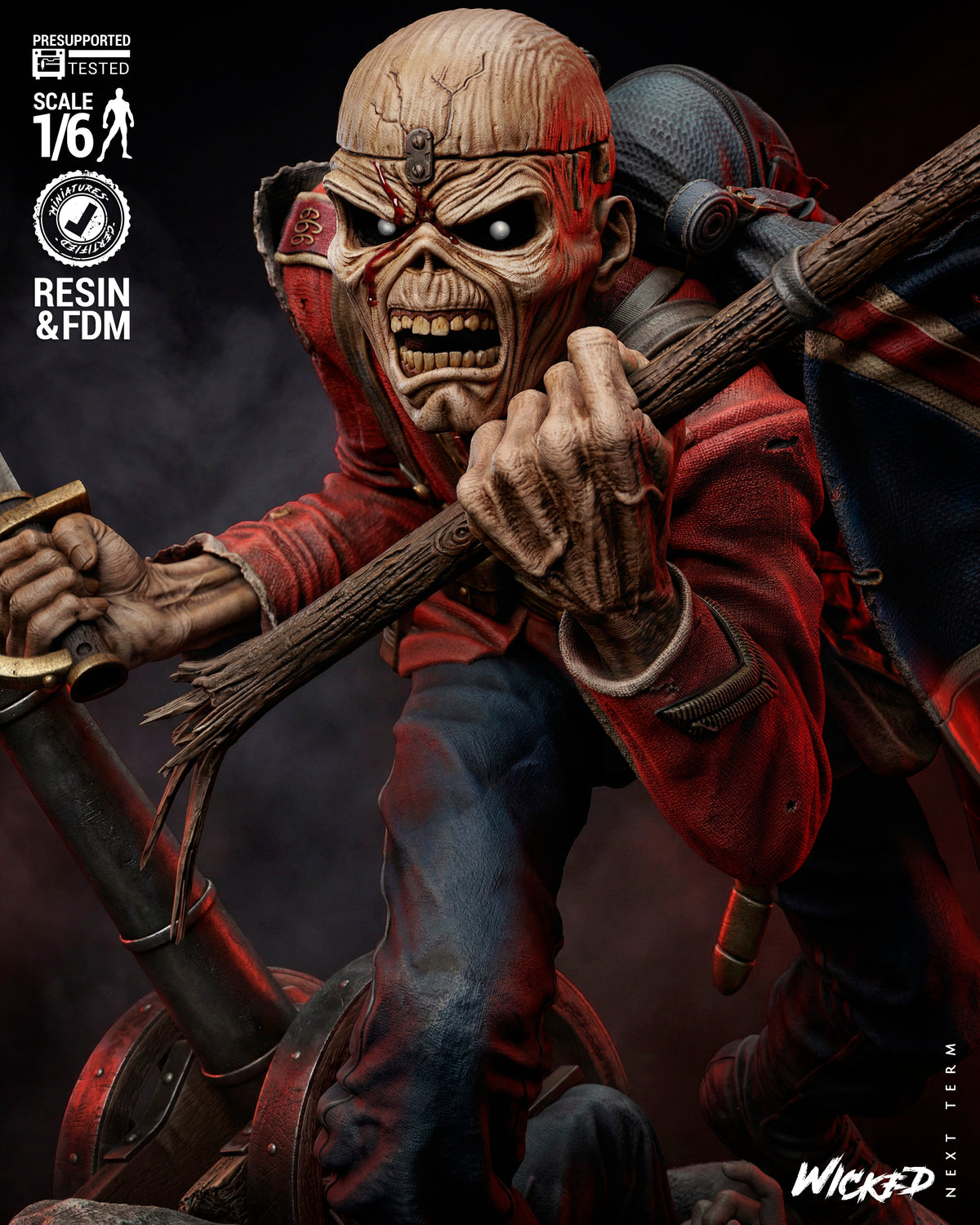 Eddie Statue 3D-Printed Kit
