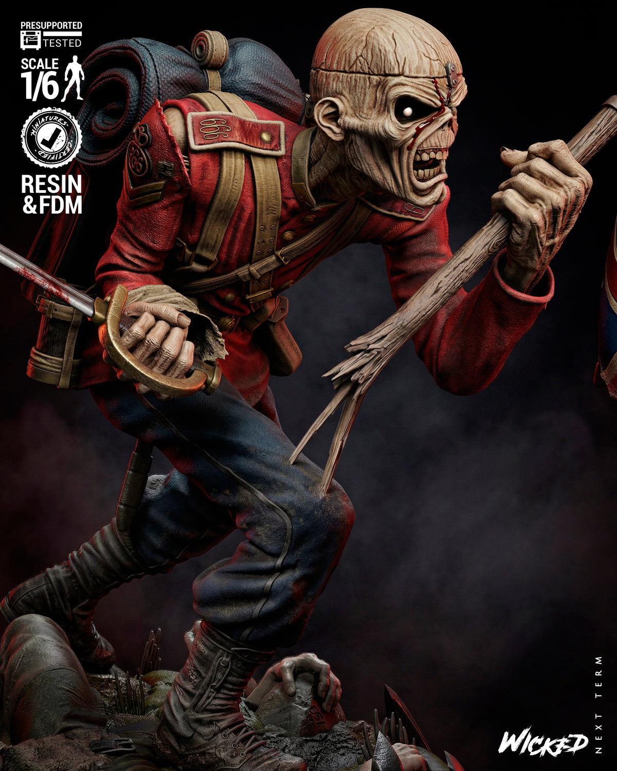 Eddie Statue 3D-Printed Kit