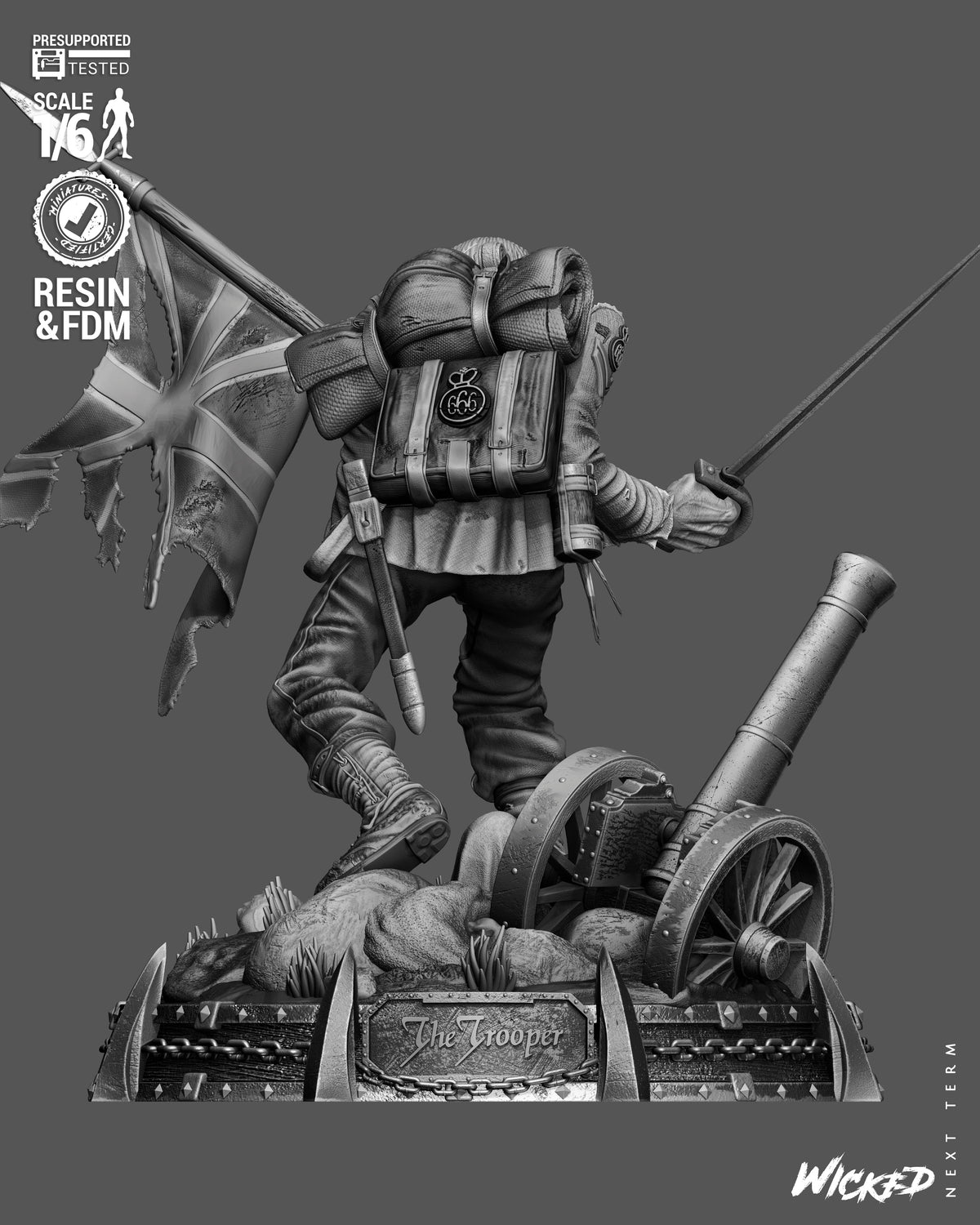 Eddie Statue 3D-Printed Kit