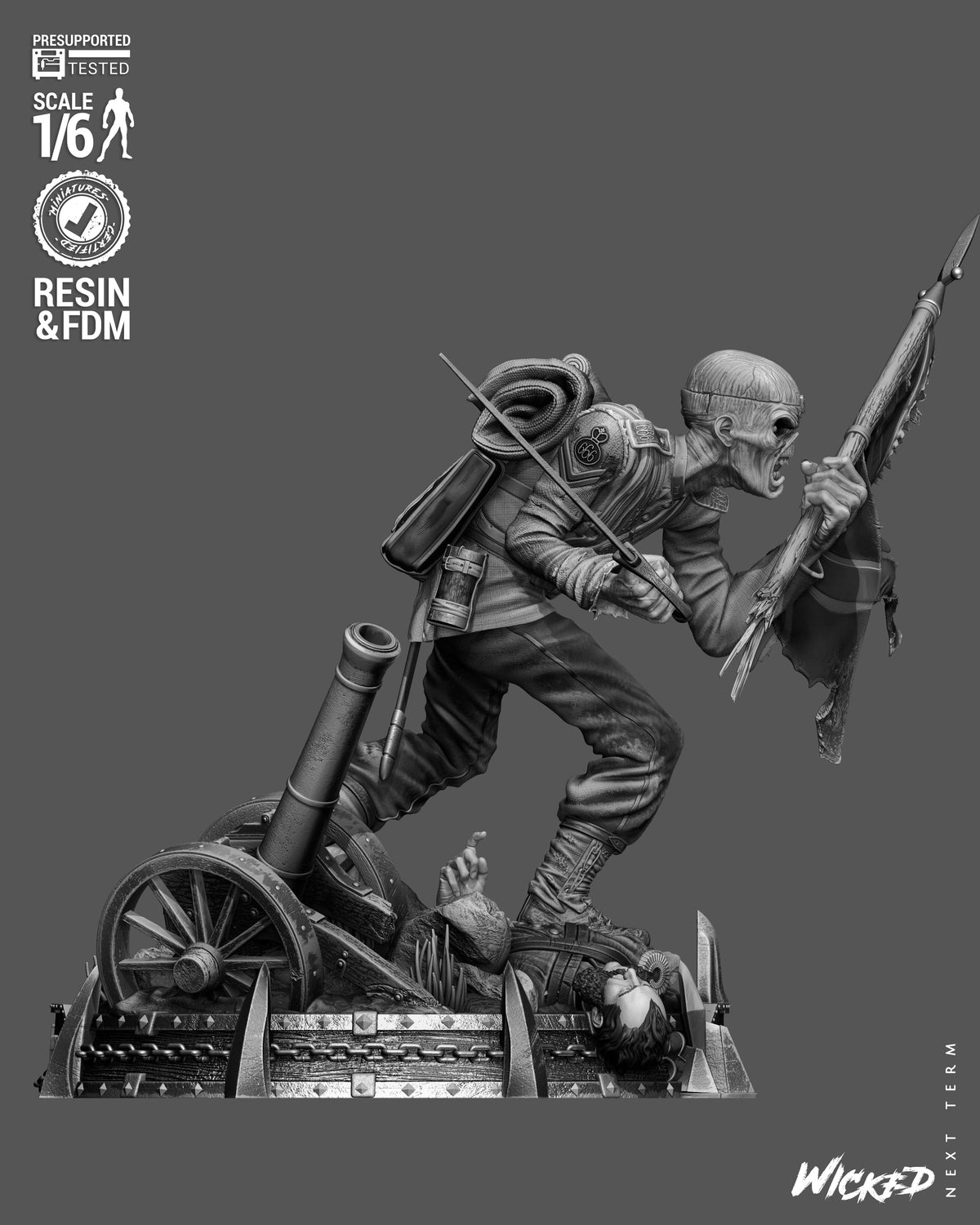 Eddie Statue 3D-Printed Kit