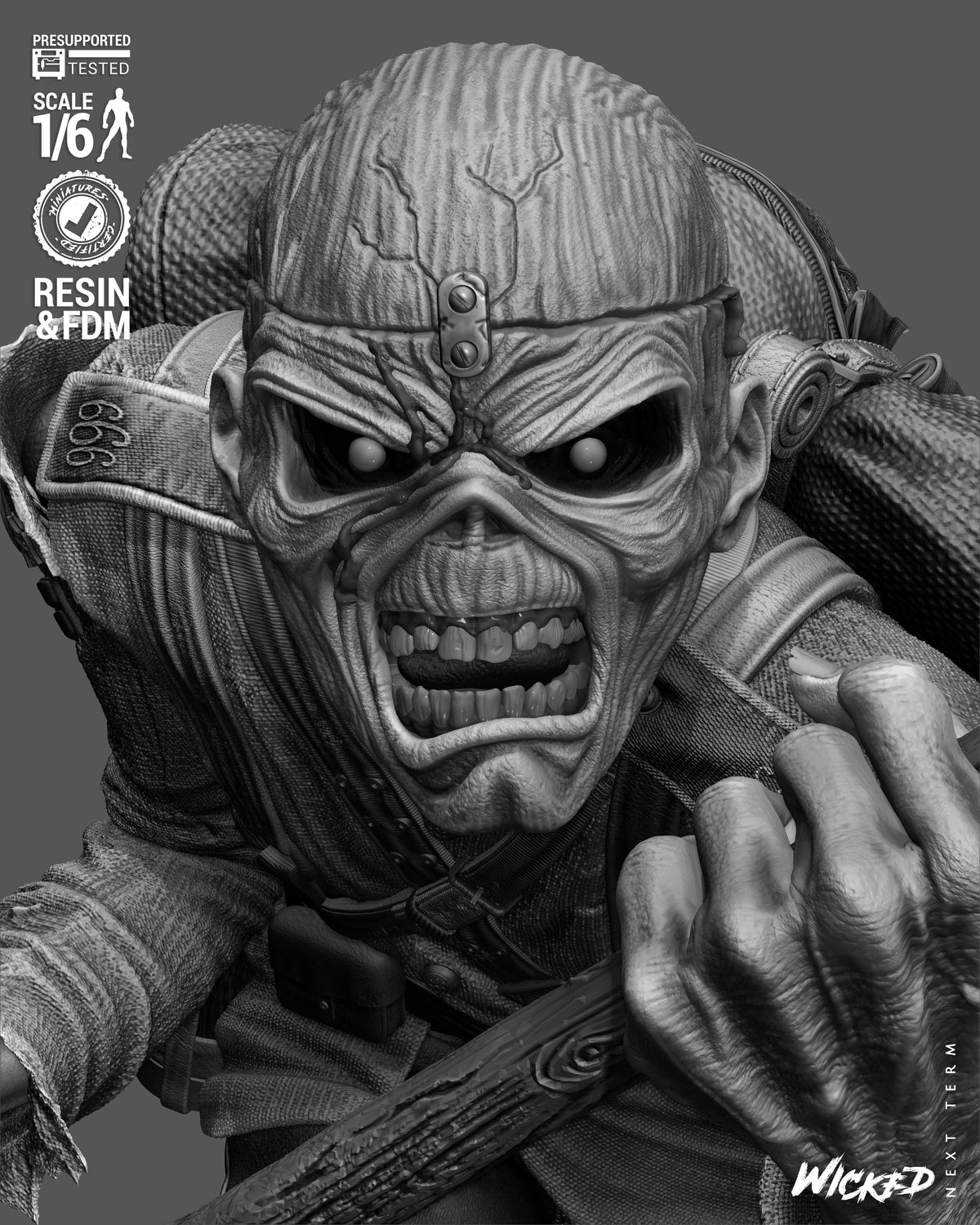 Eddie Statue 3D-Printed Kit