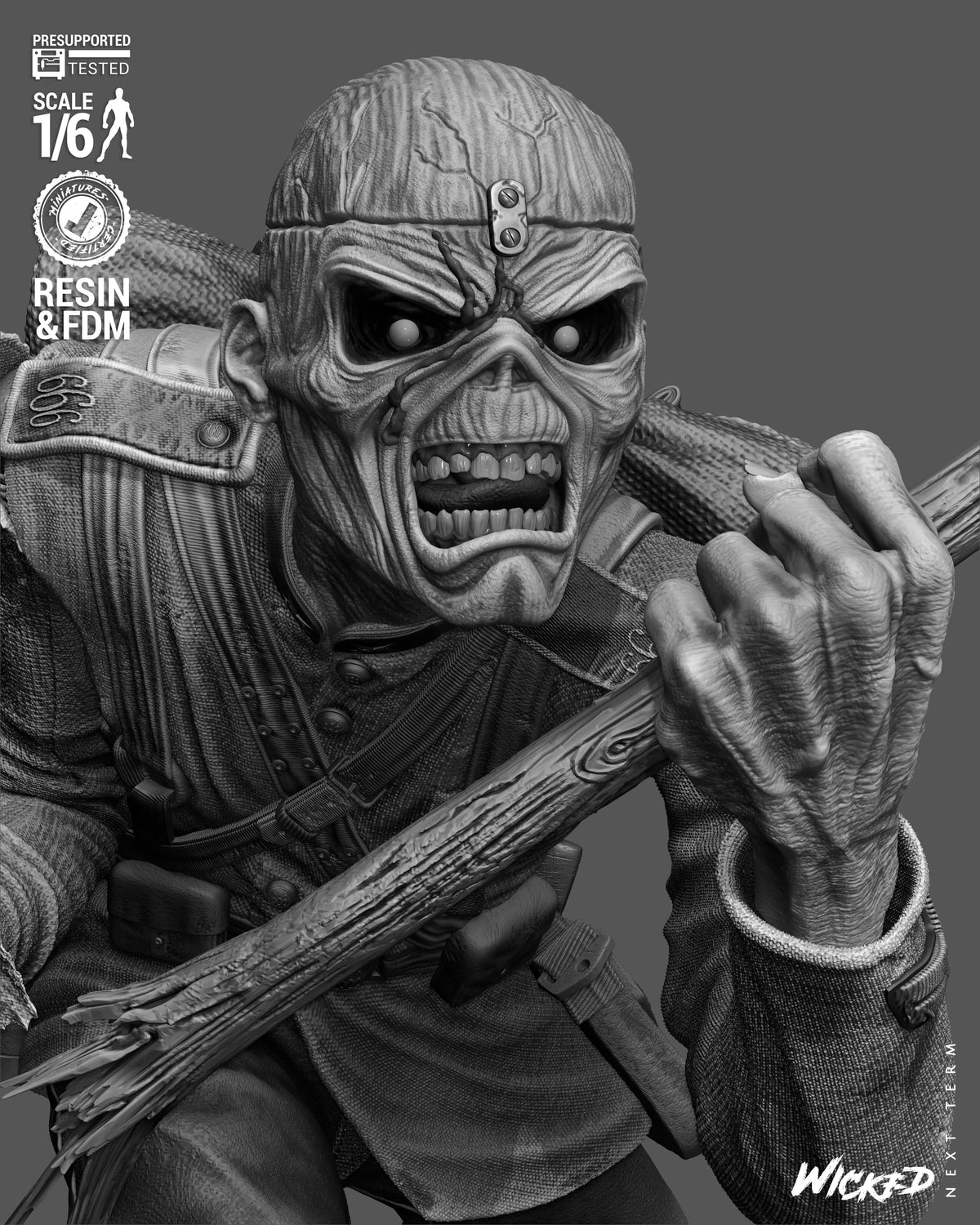 Eddie Statue 3D-Printed Kit