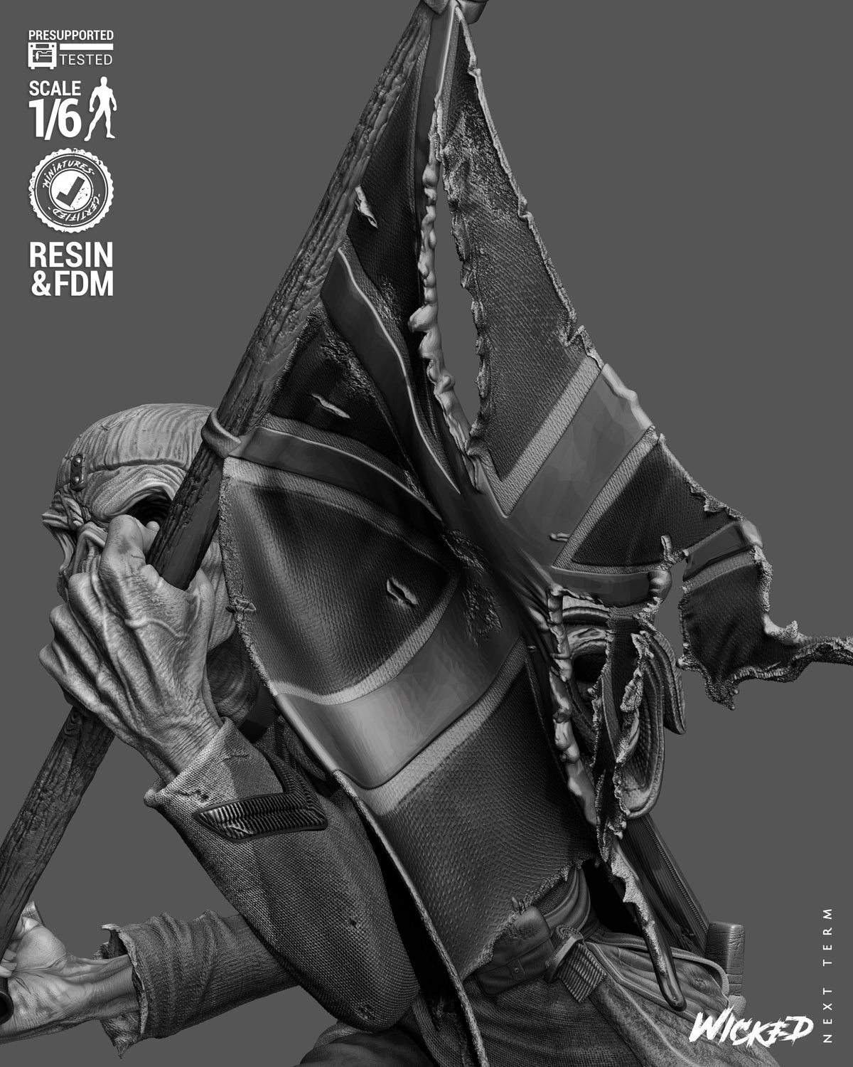 Eddie Statue 3D-Printed Kit
