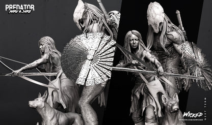 Predator & Naru (Prey) Diorama