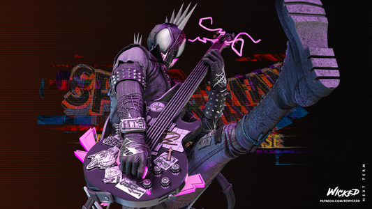 Spider Punk Statue