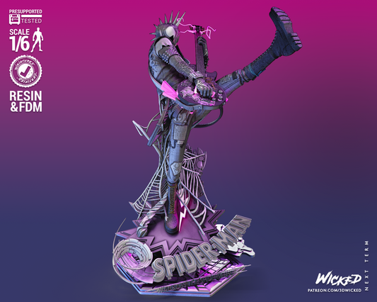 Spider Punk Statue
