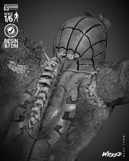 Spiderman Zombie Statue