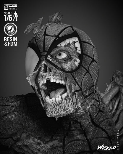 Spiderman Zombie Statue