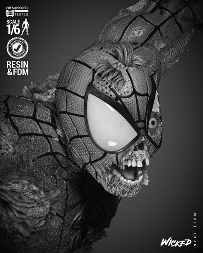Spiderman Zombie Statue