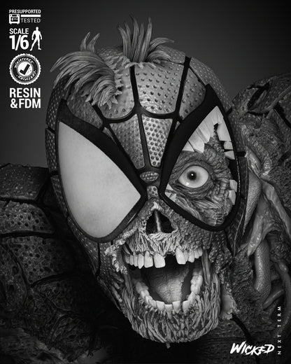 Spiderman Zombie Statue