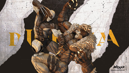 Wolverine VS Sabretooth Diorama