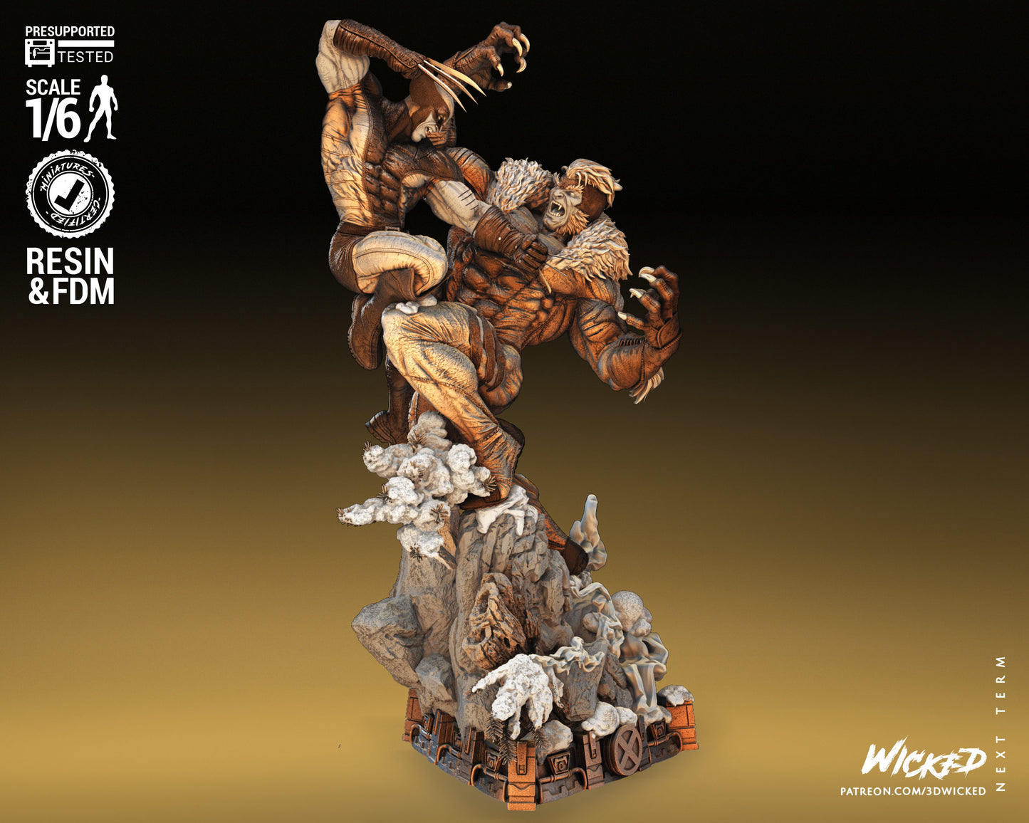 Wolverine VS Sabretooth Diorama