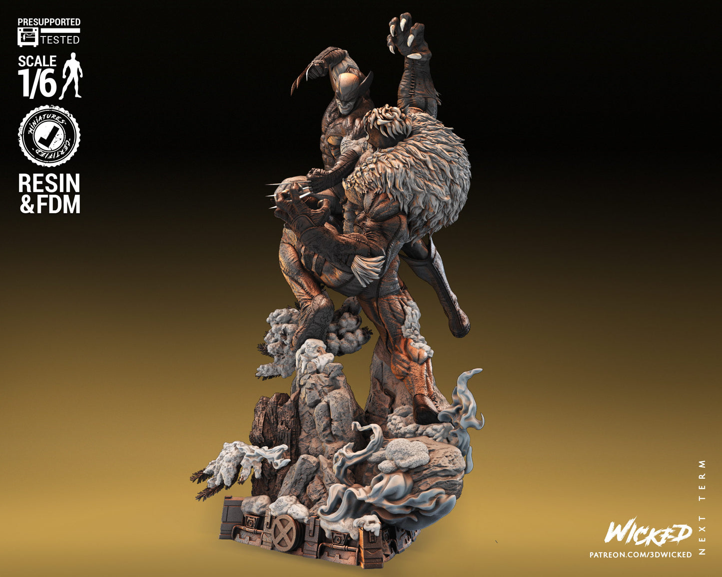 Wolverine VS Sabretooth Diorama