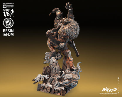 Wolverine VS Sabretooth Diorama