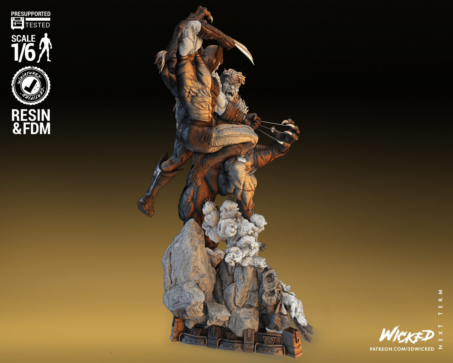 Wolverine VS Sabretooth Diorama