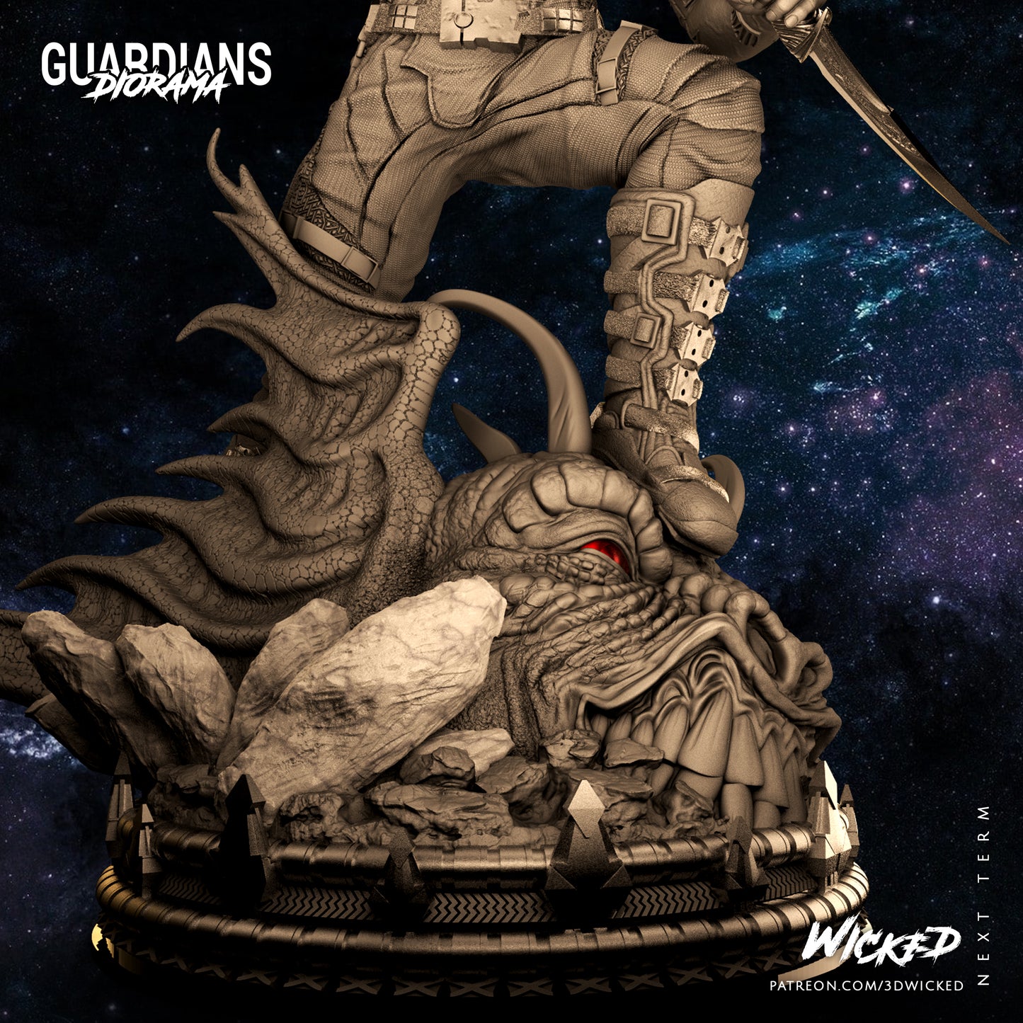 Drax Guardians Of The Galaxy Statue