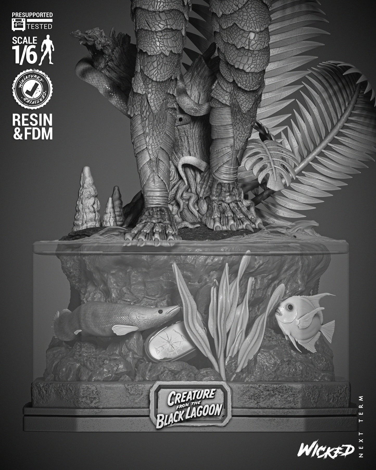 Creature Of The Black Lagoon Statue