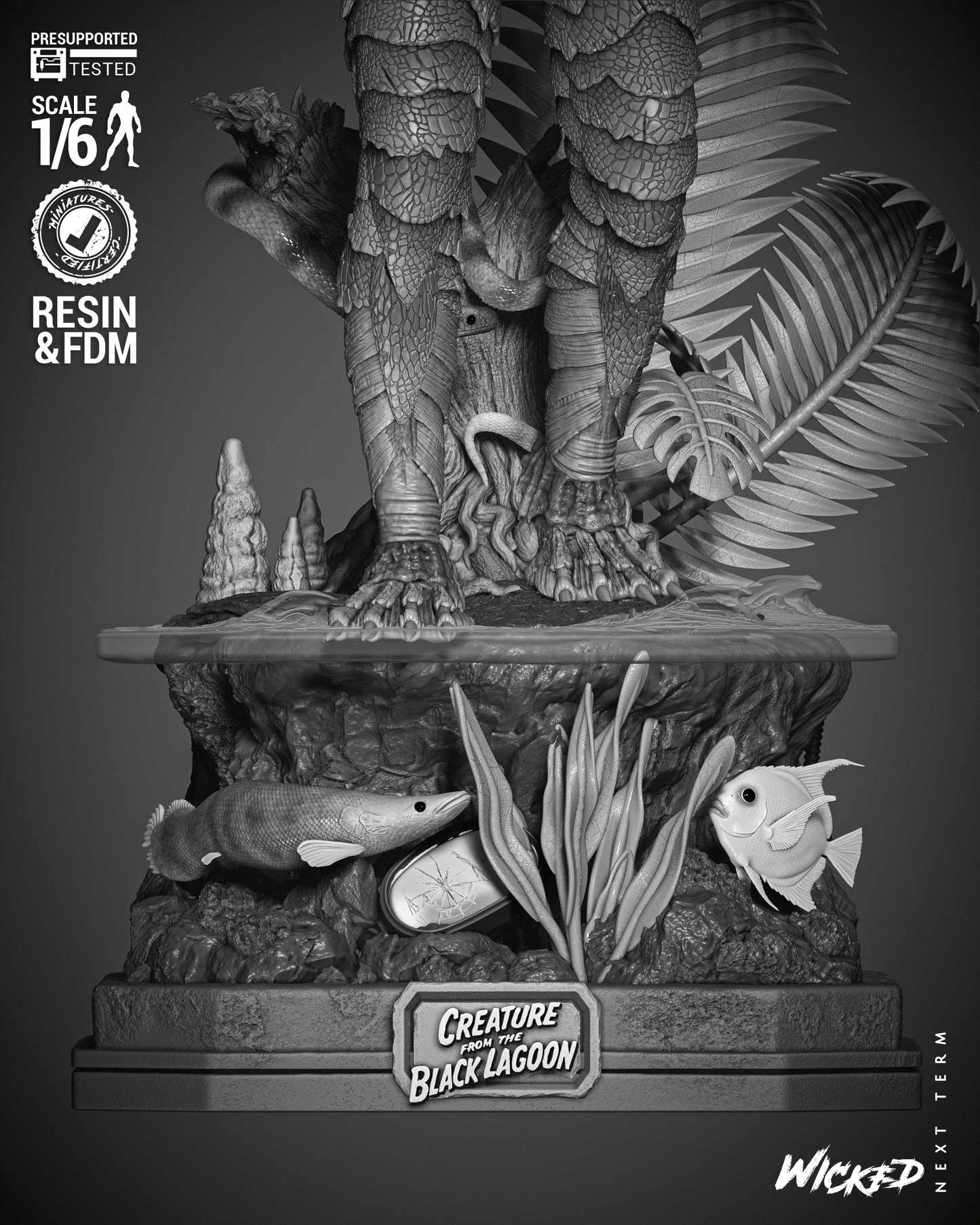 Creature Of The Black Lagoon Statue