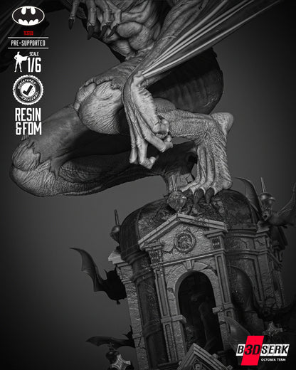 Man Bat Statue