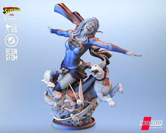 Super Girl Statue