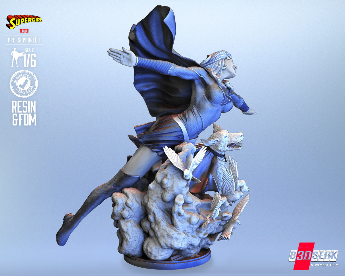 Super Girl Statue