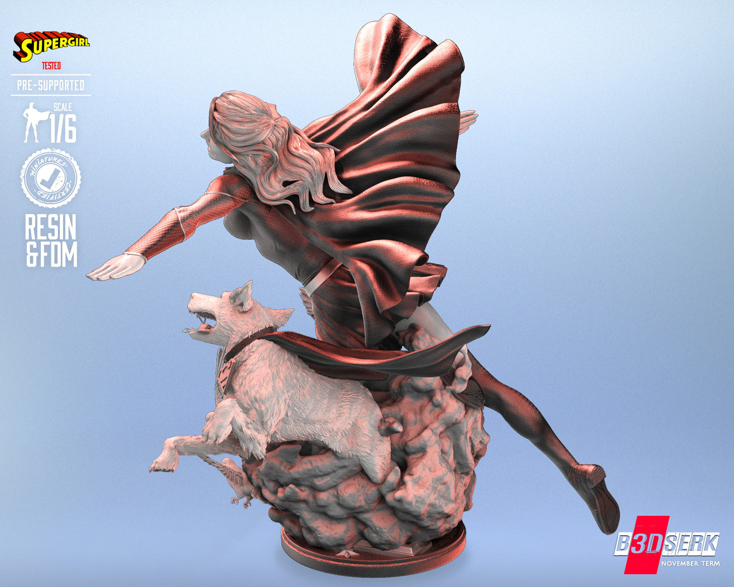 Super Girl Statue