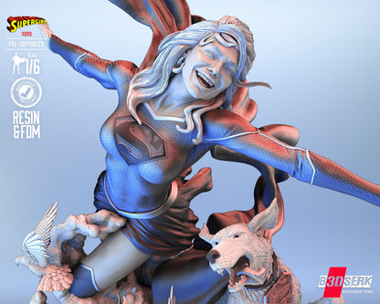 Super Girl Statue