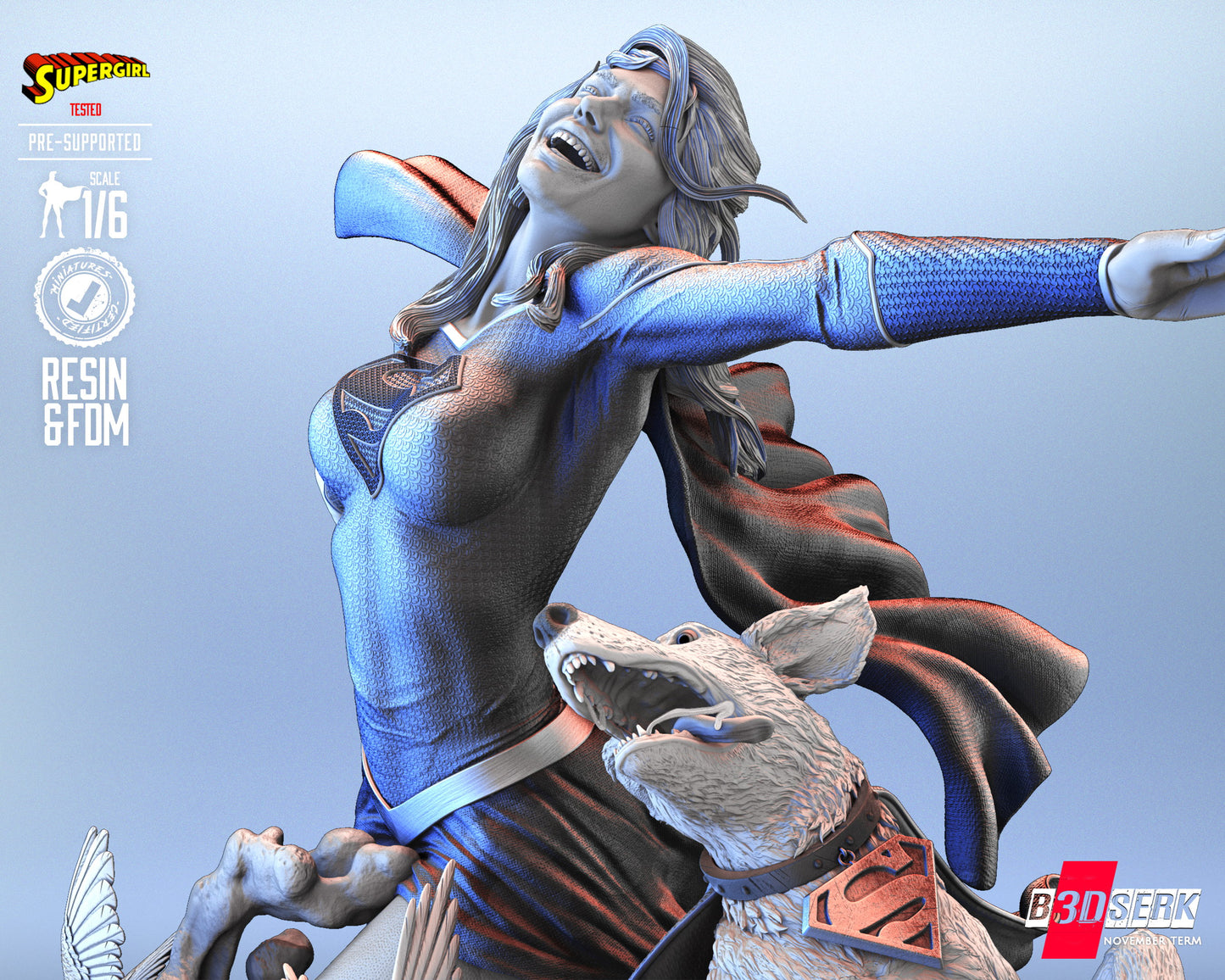 Super Girl Statue