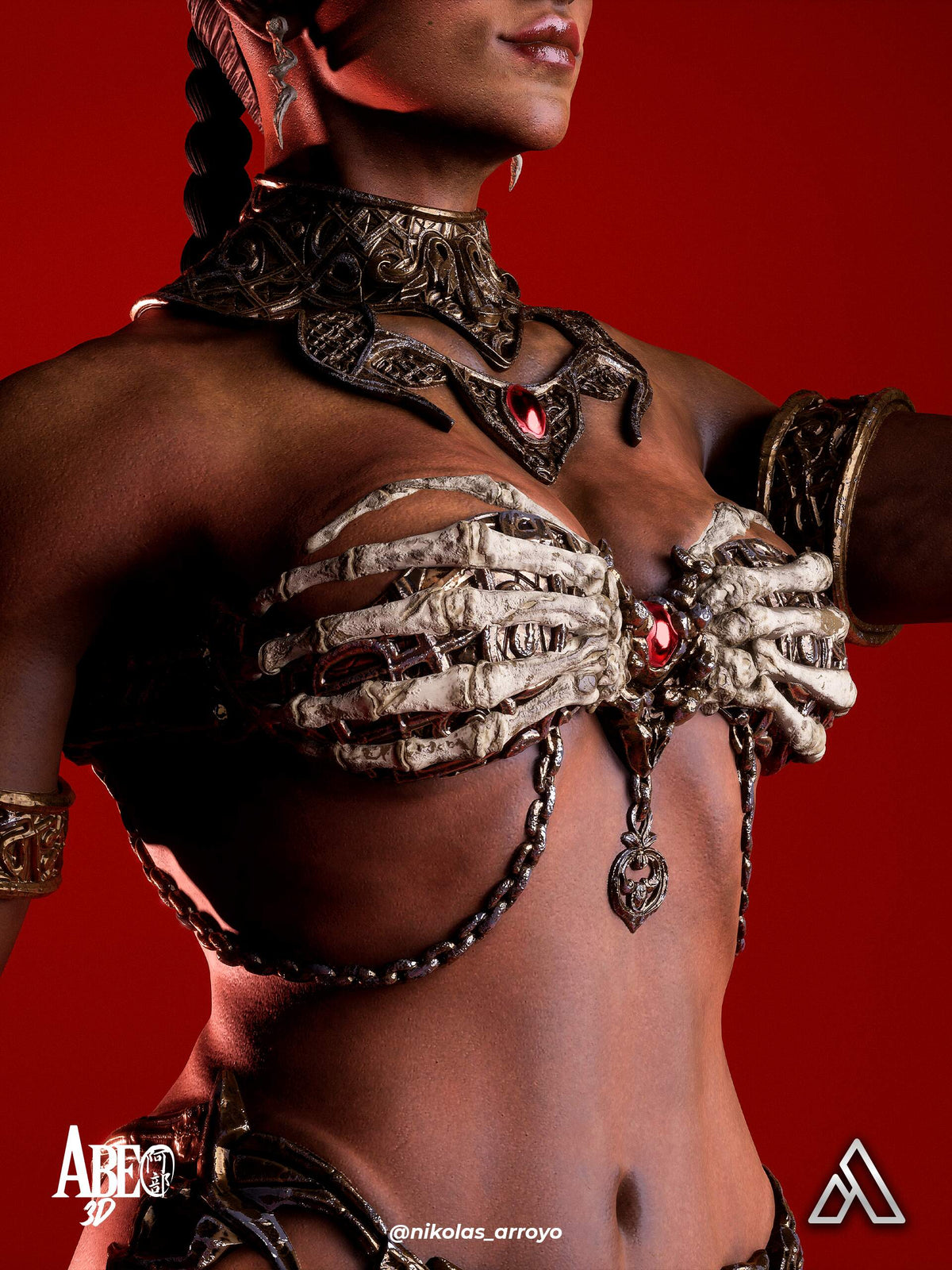 Queen Of The Damned Statue 3D-Printed Kit