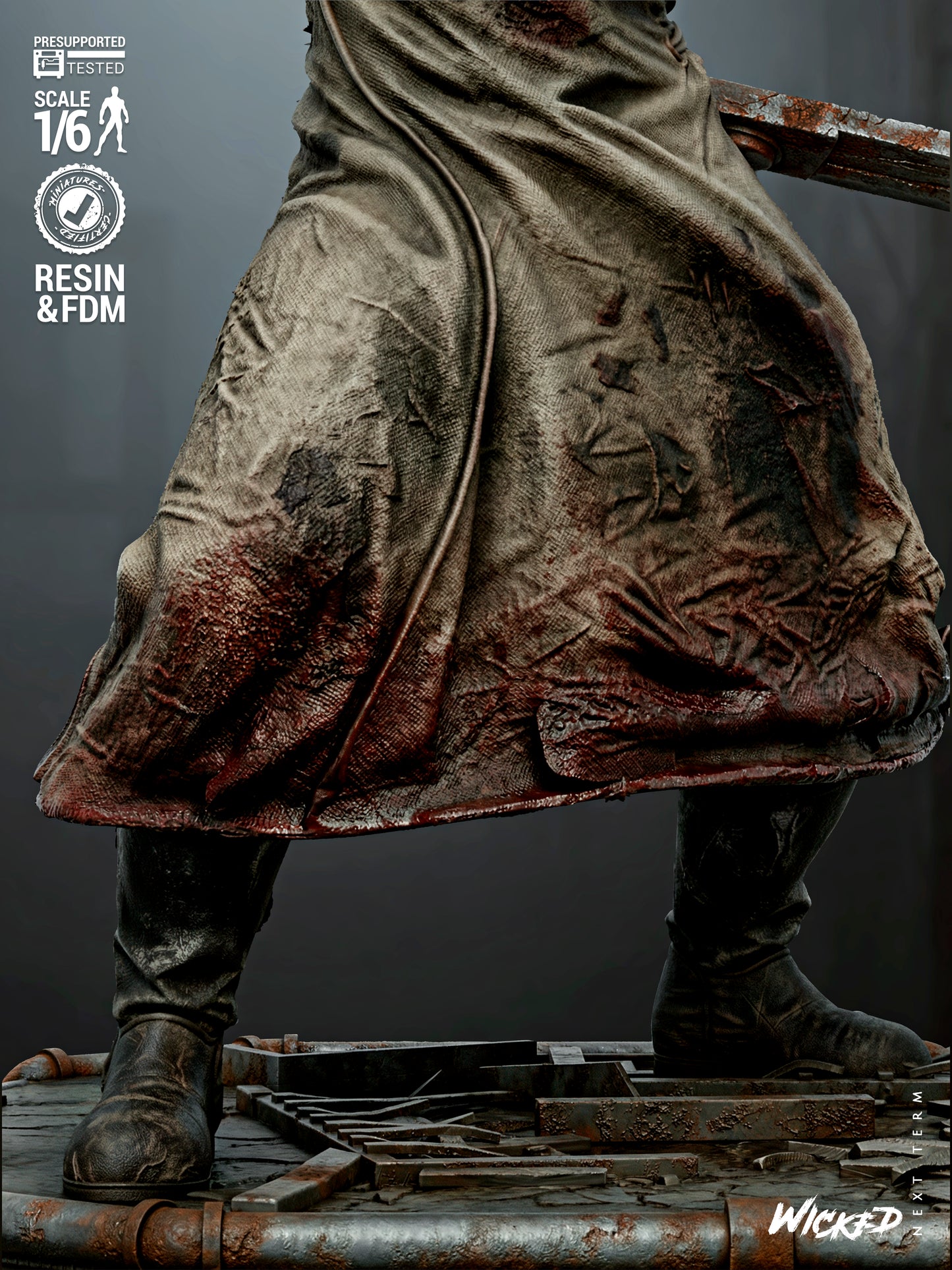 Pyramid Head Statue 3D-Printed Kit