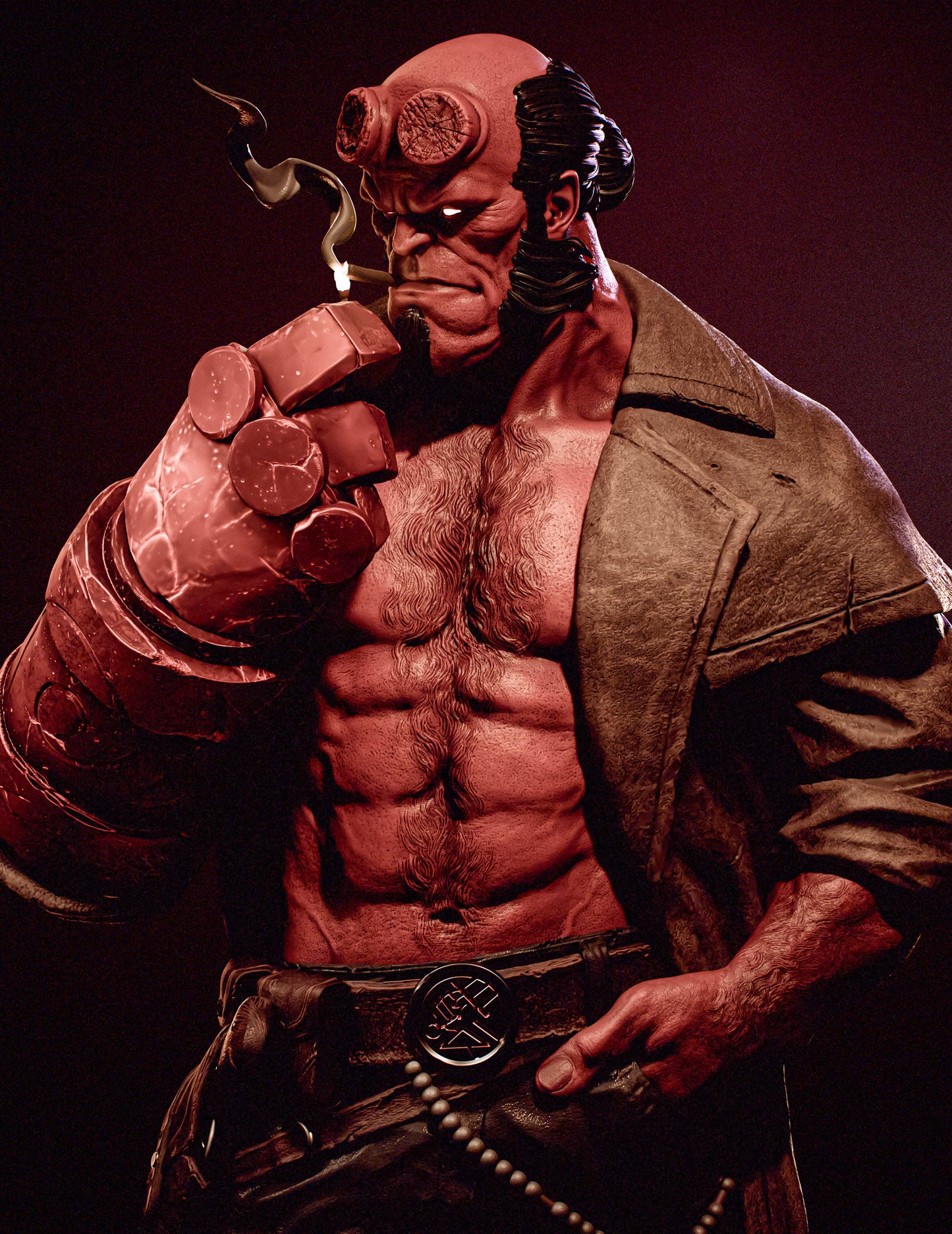 Helboy Statue 3D-Printed Kit