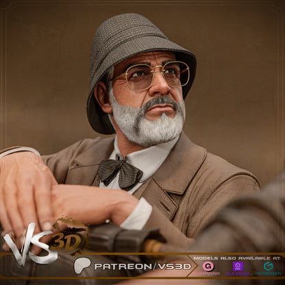 Indiana Jones Diorama Statue 3D-Printed Kit