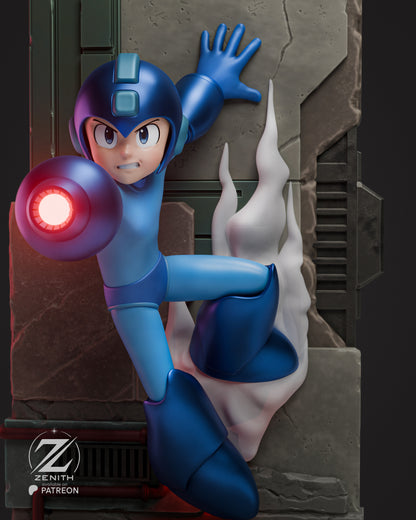 Mega Man Statue 3D-Printed Kit