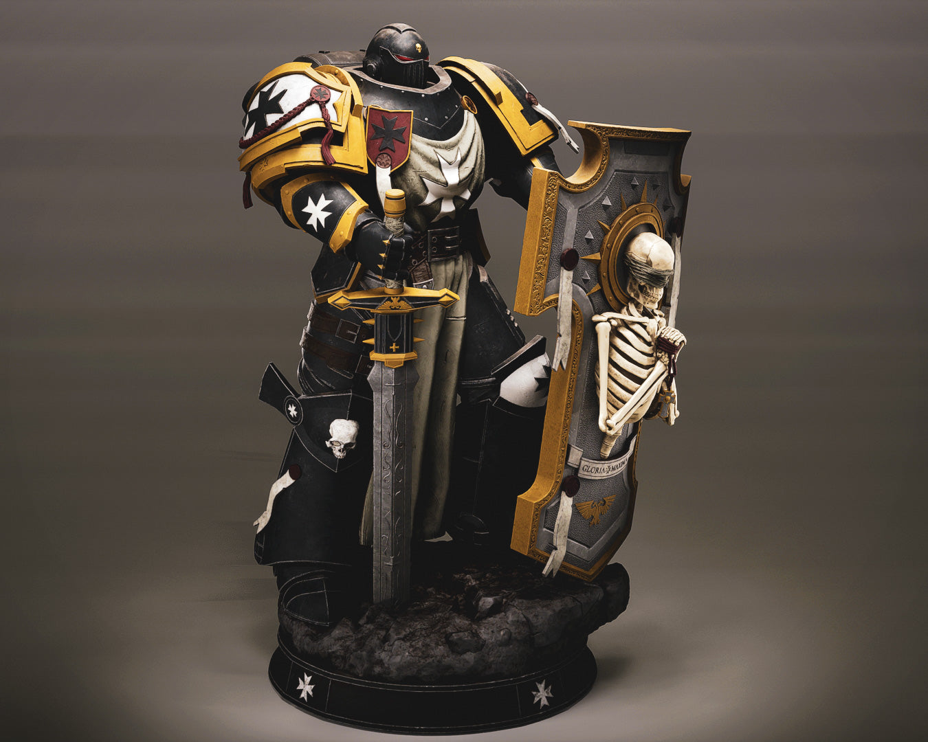 The Templar Statue 3D-Printed Kit