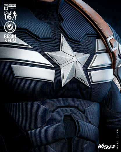 Captain America Statue 3D-Printed Kit