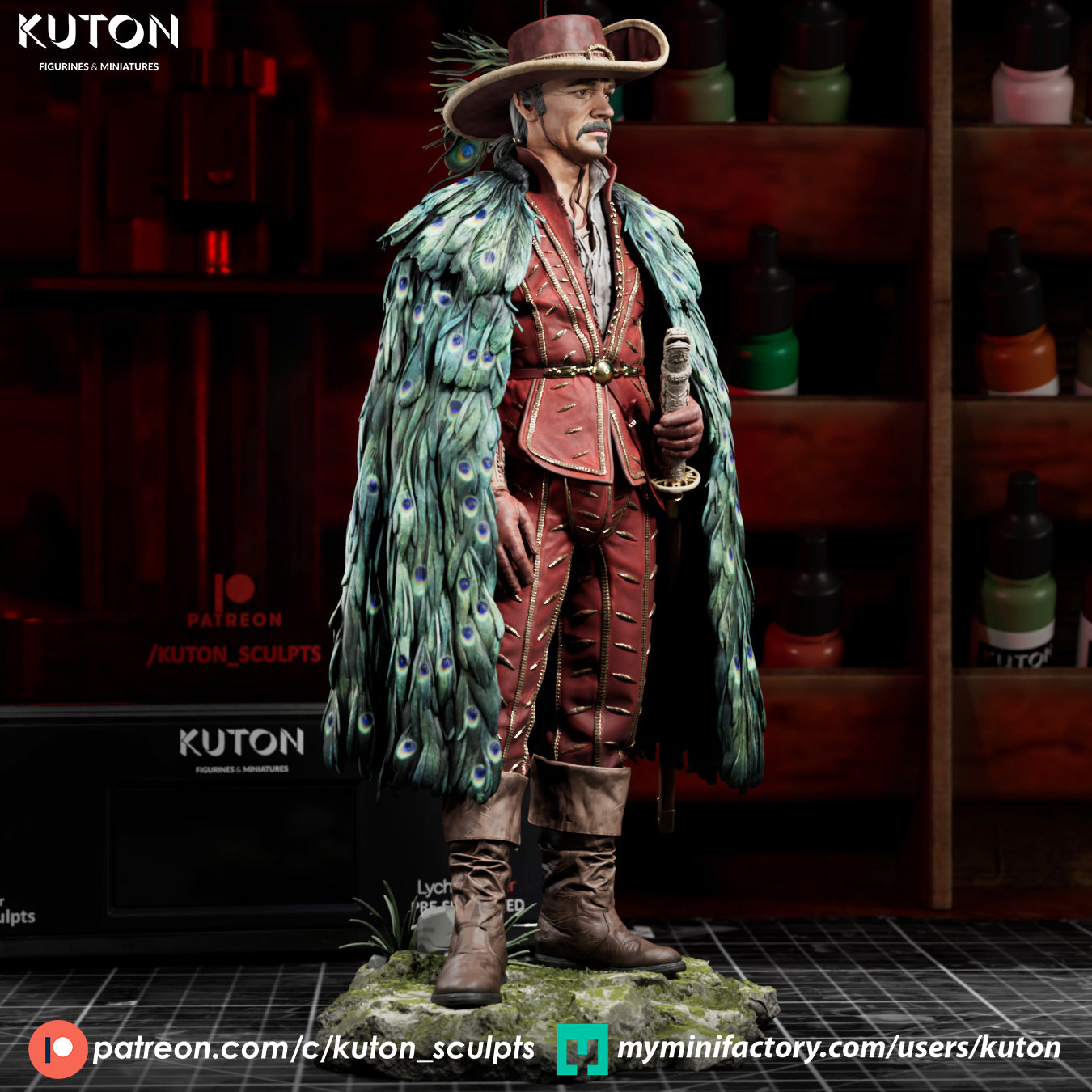 Juan Sanchez Villa Lobos Ramirez Statue 3D-Printed Kit