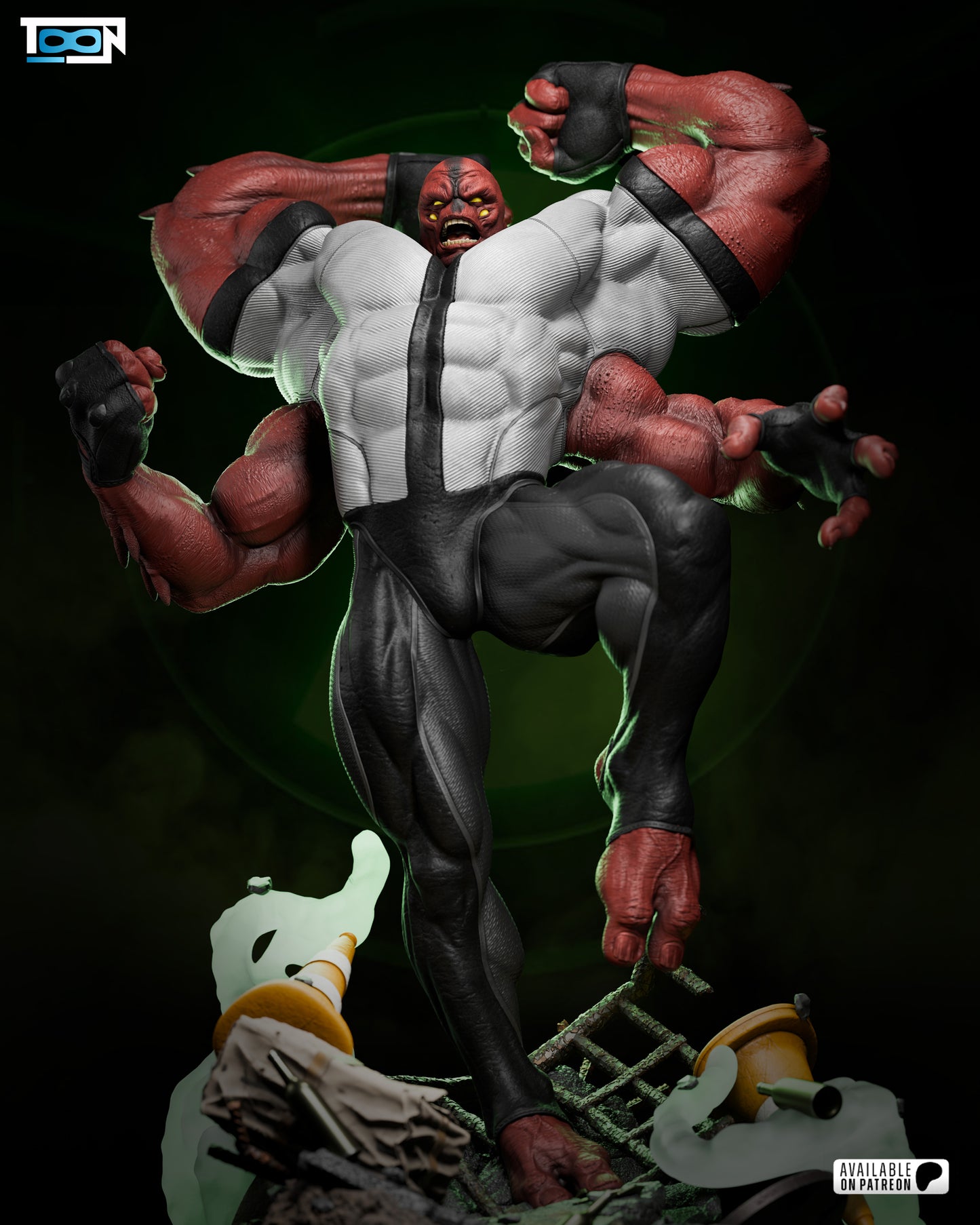 Four Arms Statue