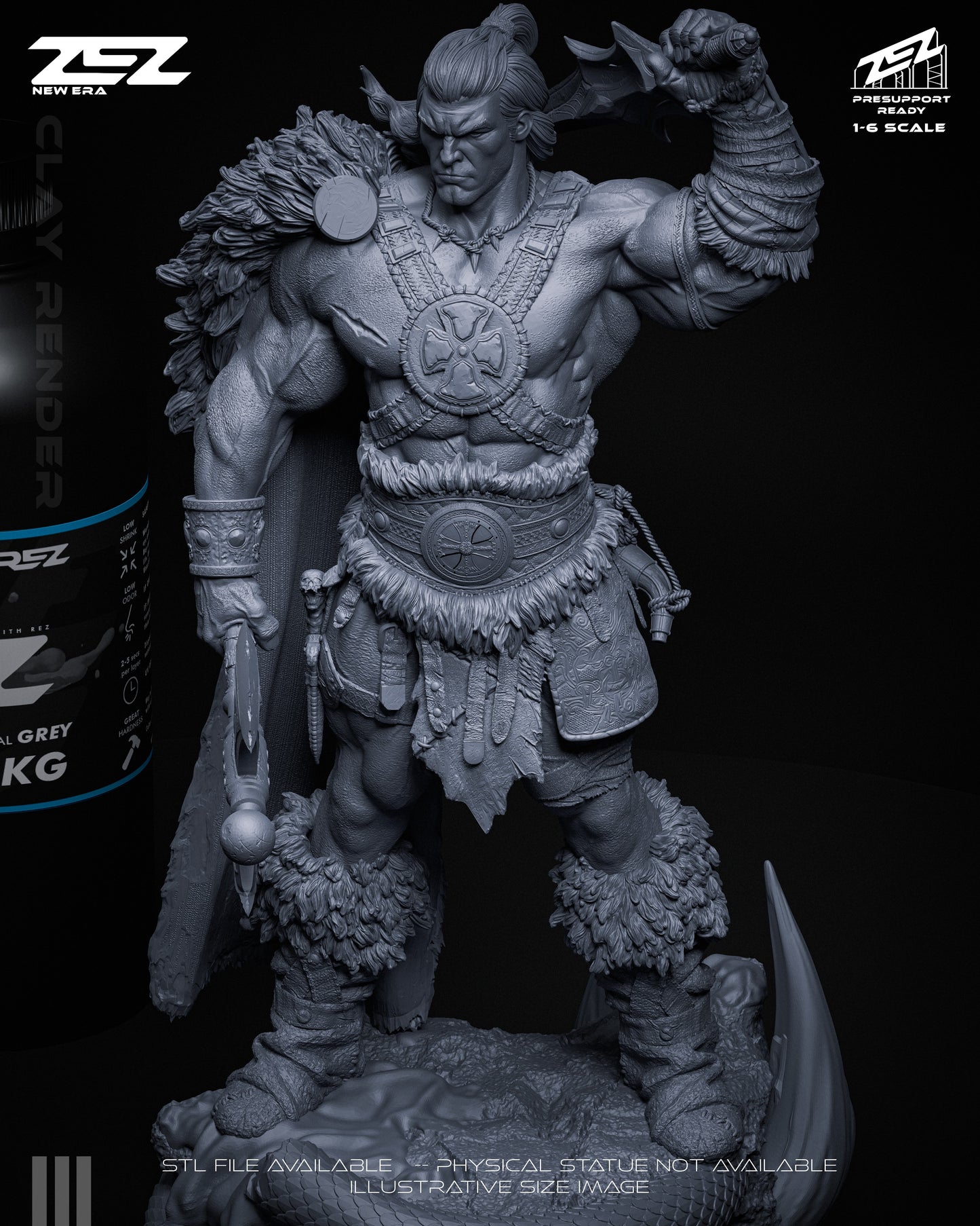 He-Man (Museum Pose) Statue 3D-Printed Kit