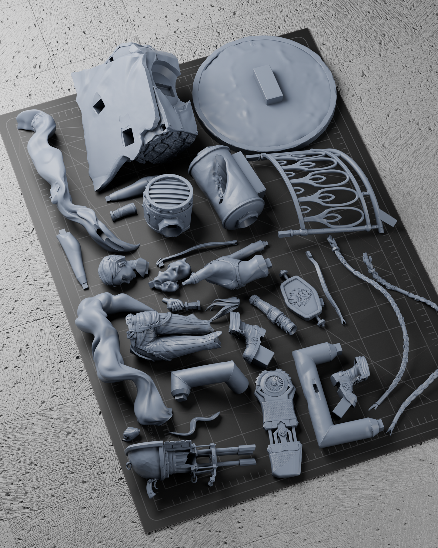 Jinx Statue 3D-Printed Kit
