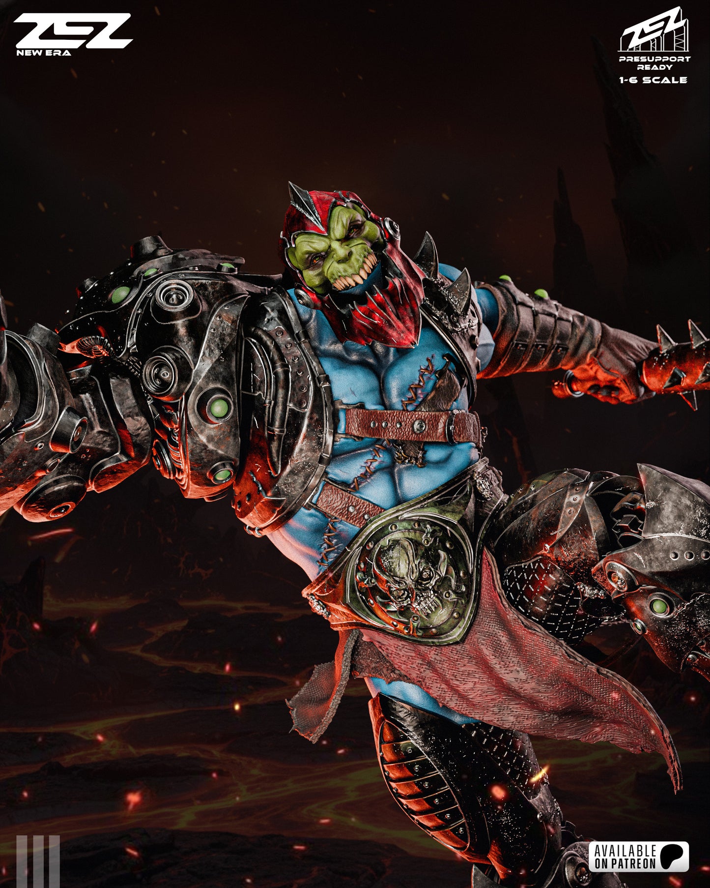 Trapjaw Statue 3D-Printed Kit